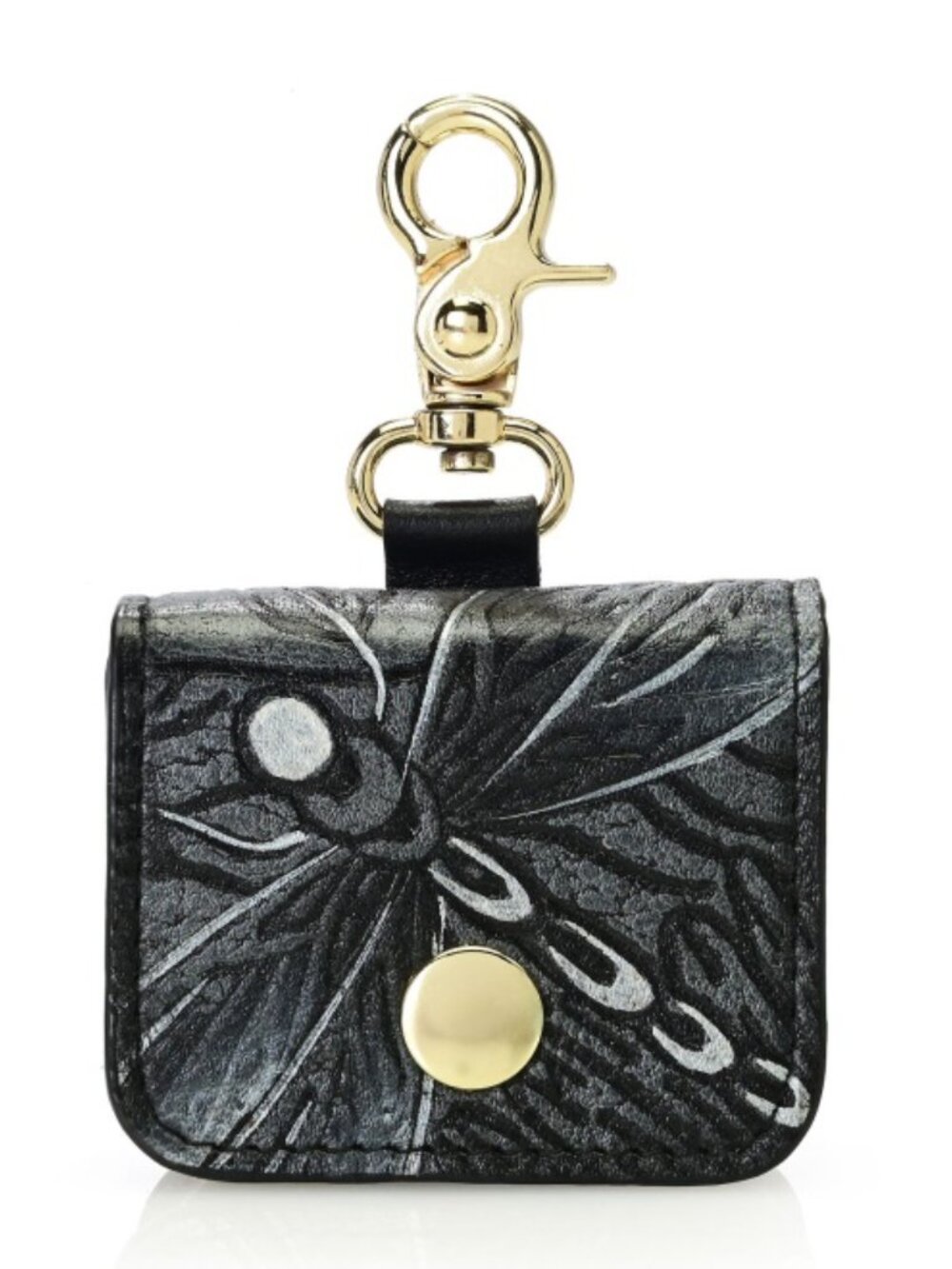 NWT Anuschka Dragonfly Hand Painted Leather Airpod Case